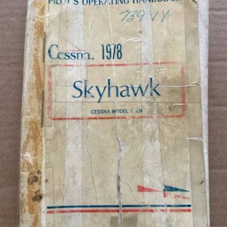 Cessna Skyhawk Pilot's Operating Handbook.  1978.  Used.