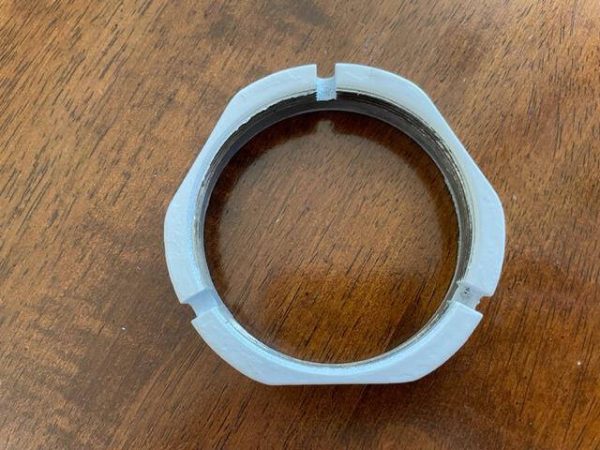Cessna 206, 210 Nose Gear Shock Strut Assembly Collar Nut. Used - part number 1243617-1 (view 2)
