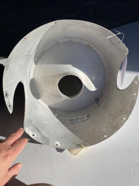 Piper PA38-112 Tomahawk Spinner With Forward Bulkhead. Used - part number 77710-06 or 553-590 (view 4)
