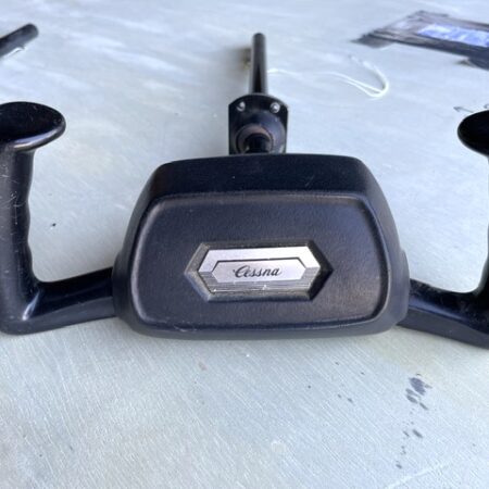 Cessna 185 LEFT Control Wheel With Push To Talk Switche. Used - part number 0760031-4