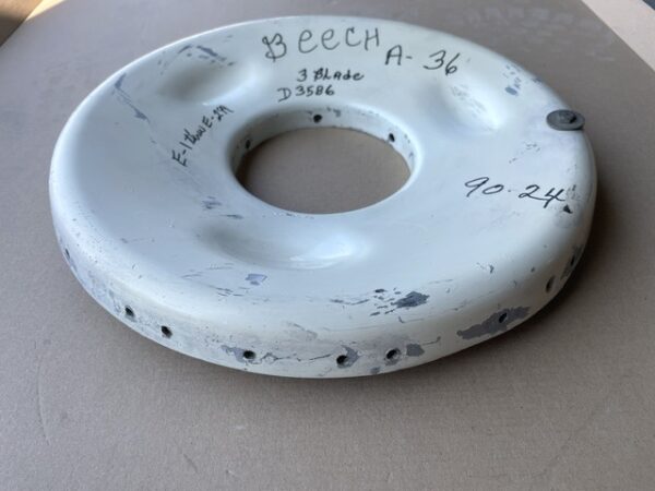 Beechcraft Bonanza McCauley 3-Blade Spinner Aft Bulkhead. Used - part number D3586 (view 2)