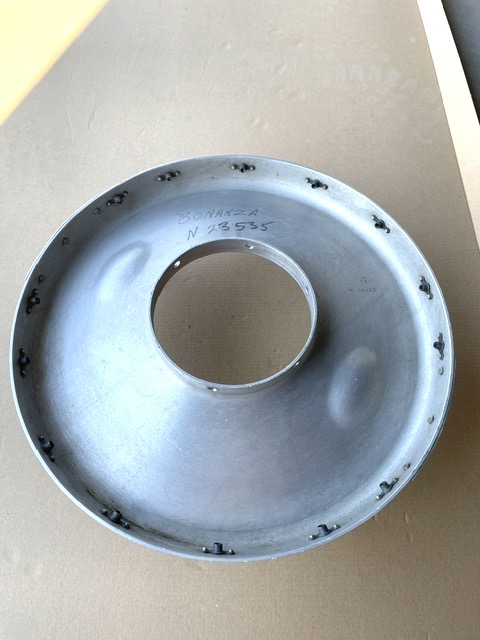 Beechcraft Bonanza McCauley 2-Blade Spinner Aft Bulkhead. Used - part number D3393 (view 4)