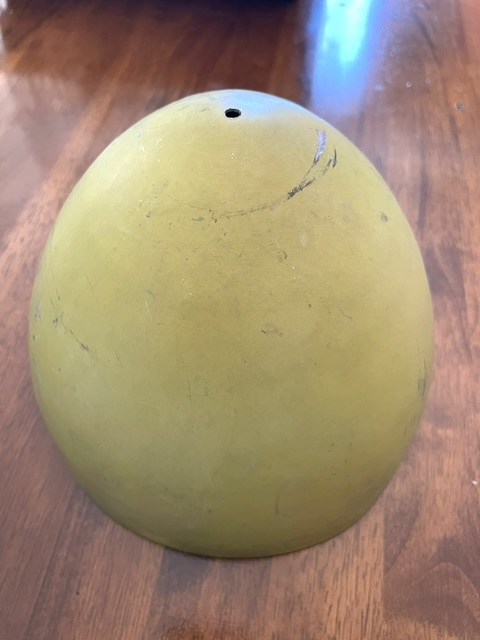 Cessna 120, 140 & 150 Skull Cap Spinner With Mounting Bracket. Used - part number 0450510-1 (or WEU)